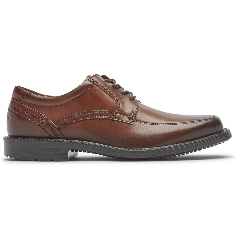 Rockport Mens Lace Up Brown - Style Leader 2 Apron Toe - UK 350-ZNMRDT